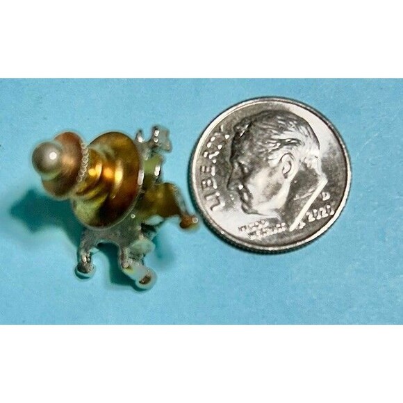 Lunar Landing Module Silver tone Tie-Tack ,Lapel or Hat Pin - Picture 2 of 2